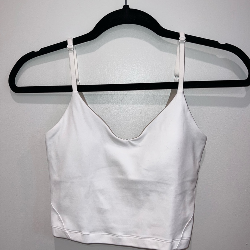 lululemon Align Cropped Cami Tank Top A/B WHT